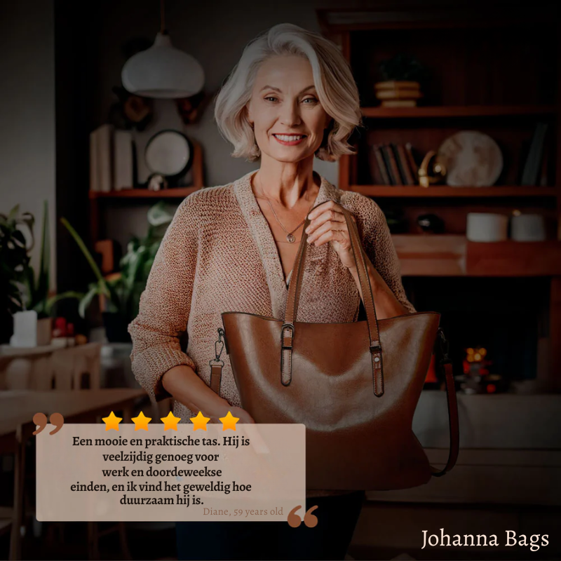 Nicole’s Favoriet | Vintage Schoudertas van Vegan Leer