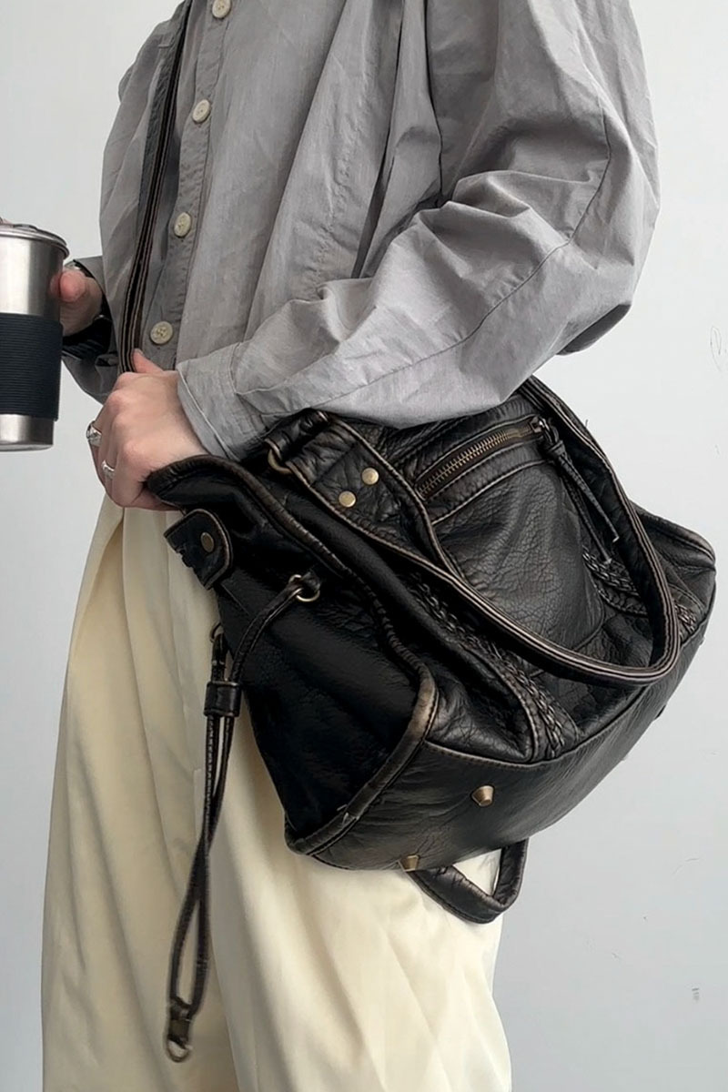 Bloom ™ | Retro leren tas