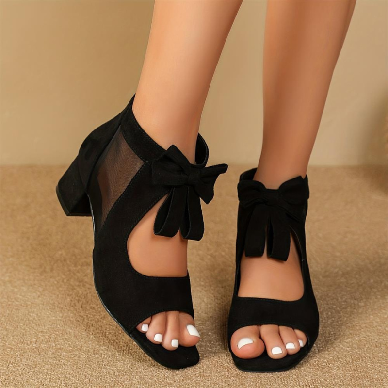 Ezra™ | Orthopedische Blokhakken met Strikje