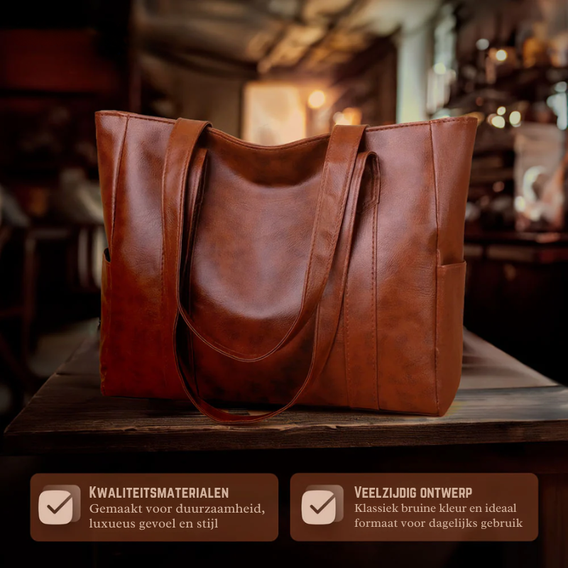 Martha’s Tijdloze Elegantie | Klassieke Tas van Vegan Leer
