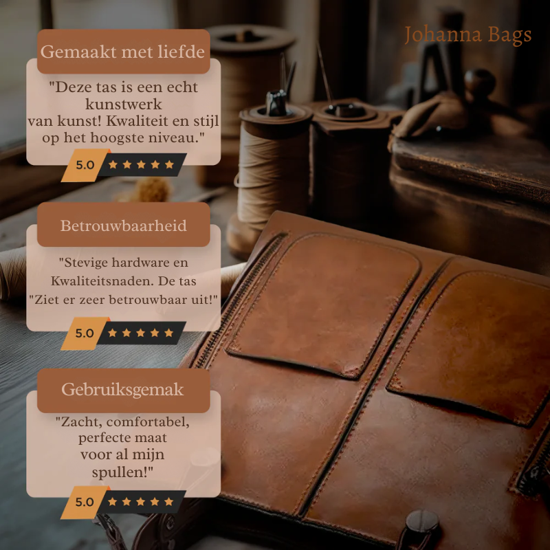 Ilse’s Tijdloze Elegantie | Schoudertas van Vegan Leer