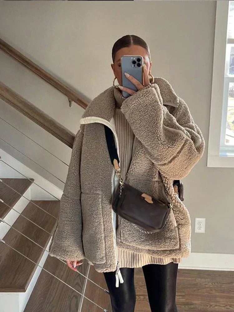 Andrea - Fleece Oversized Winterjas