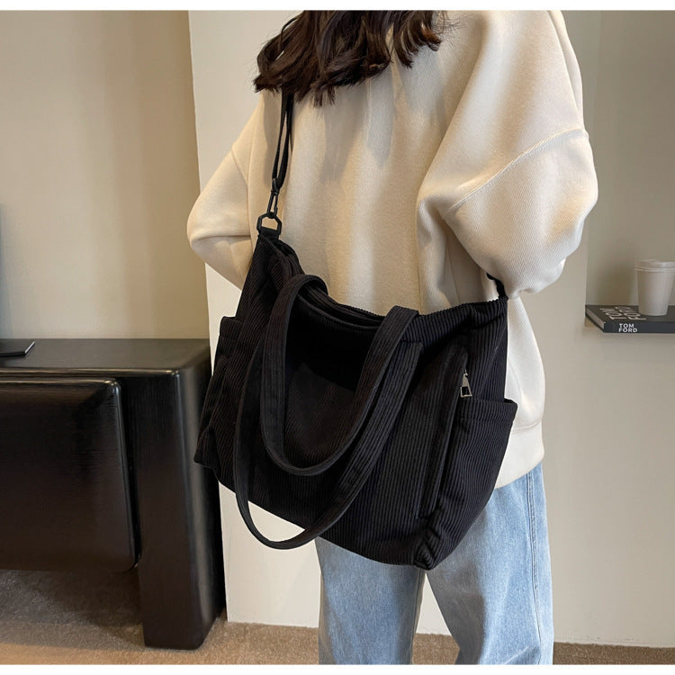 Bloom ™ | Kunststudent Tote Corduroy Tas