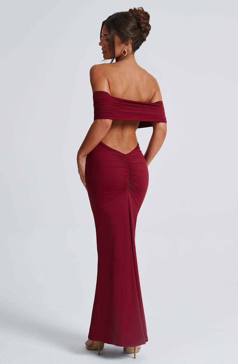 Bloom ™ | Kellyn – Verfijnde Bardot Maxi-jurk