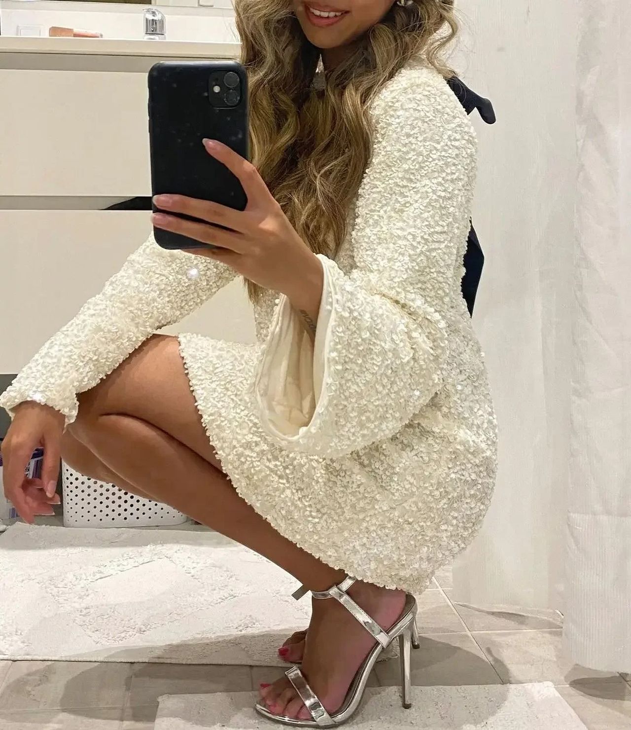 Bloom ™ | Seraphina - Pailletten Strik-jurk