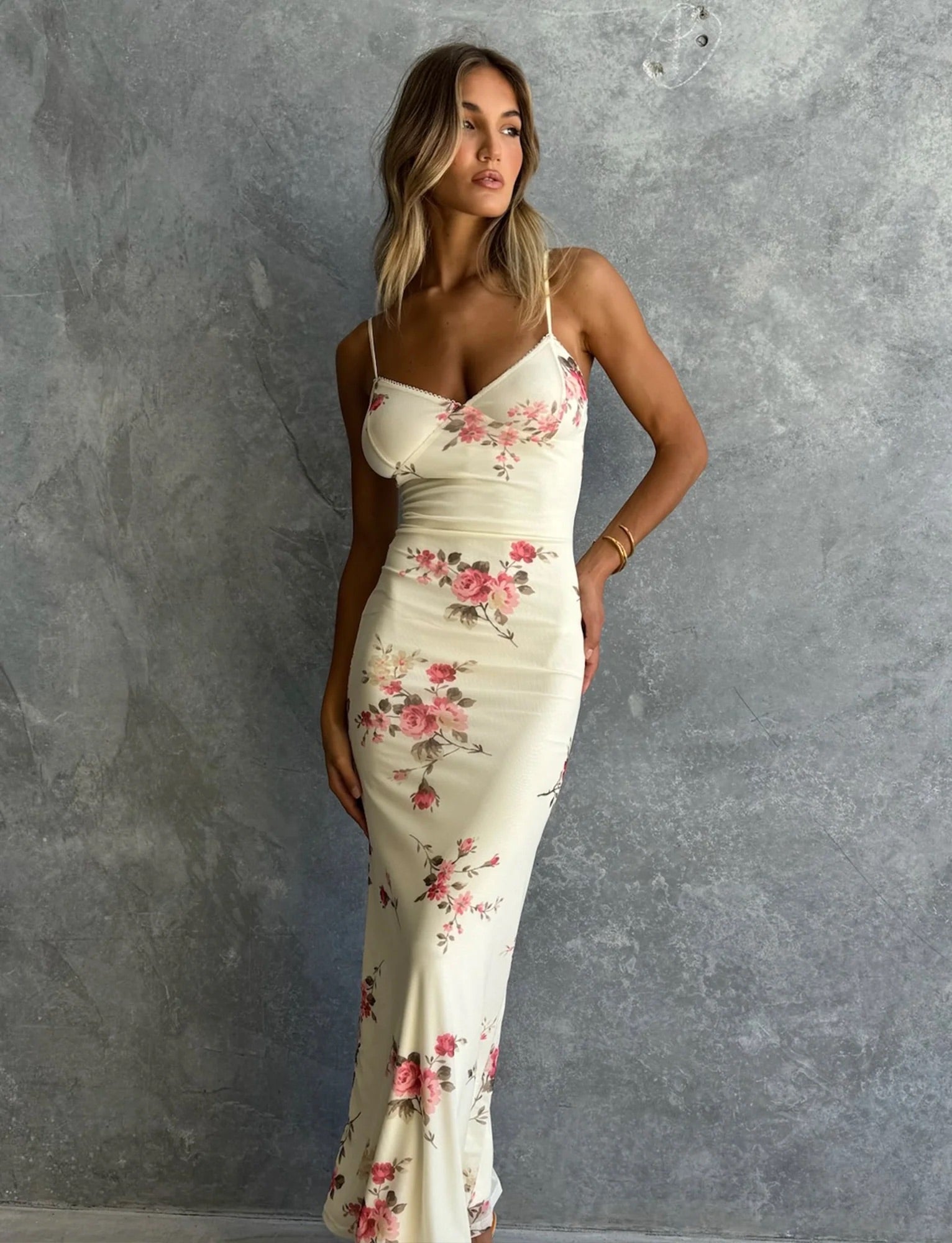 Bloom ™ | Valeria - Maxi-jurk met Bloemenprint