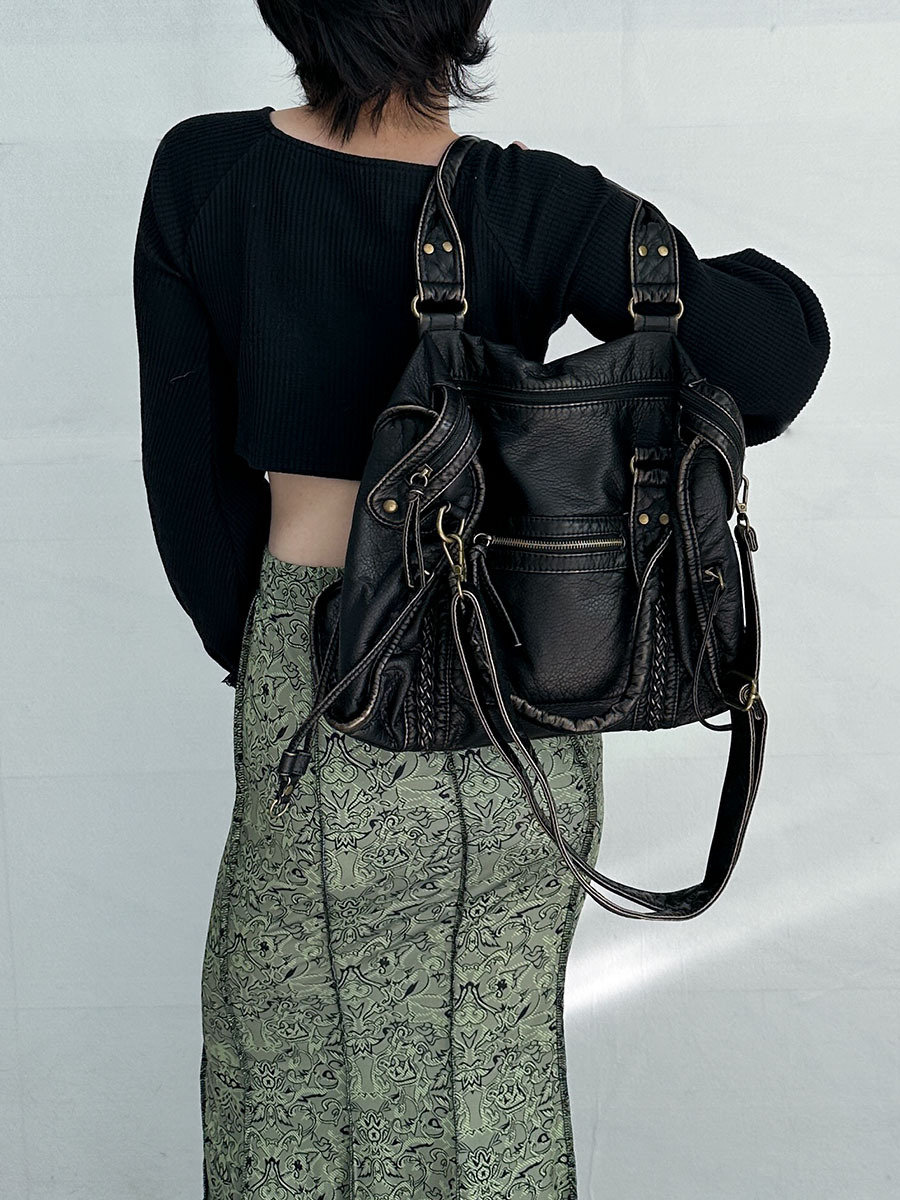 Bloom ™ |  Retro leren tas