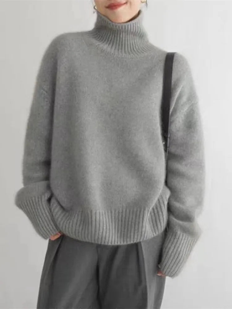 ISABELLA Premium HIGH-NECK SWEATER