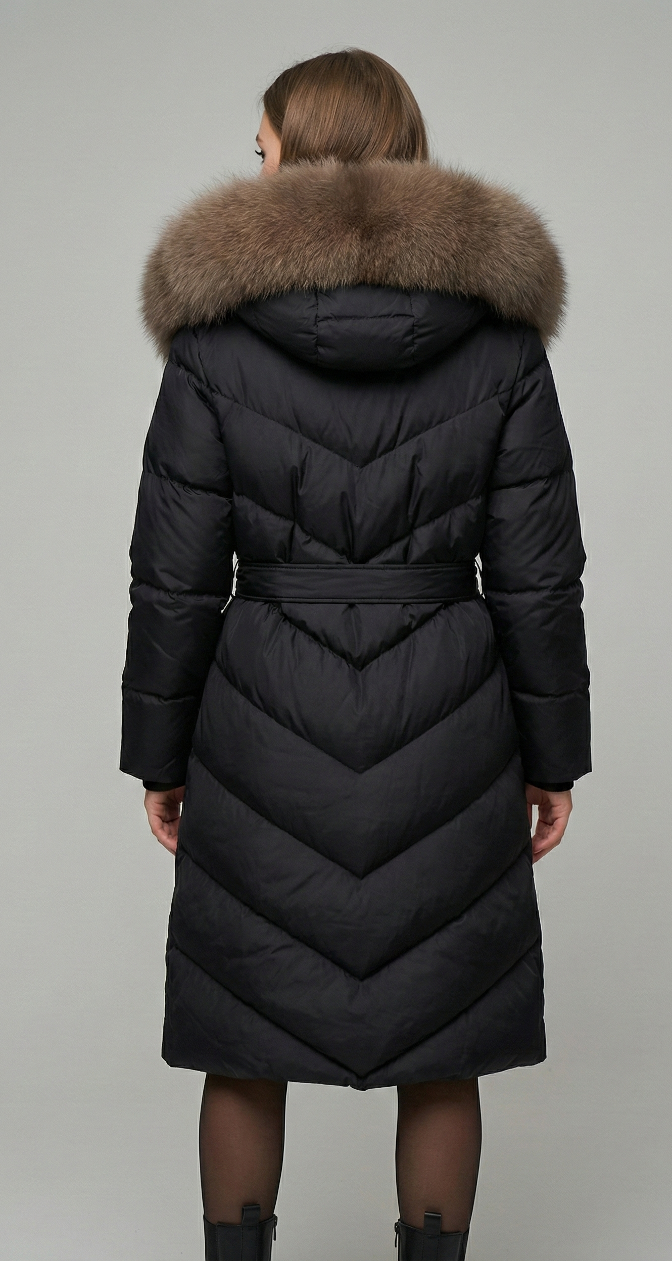 ROSA™ | ELEGANTE JAS MET ZACHTE FAUX FUR KRAAG