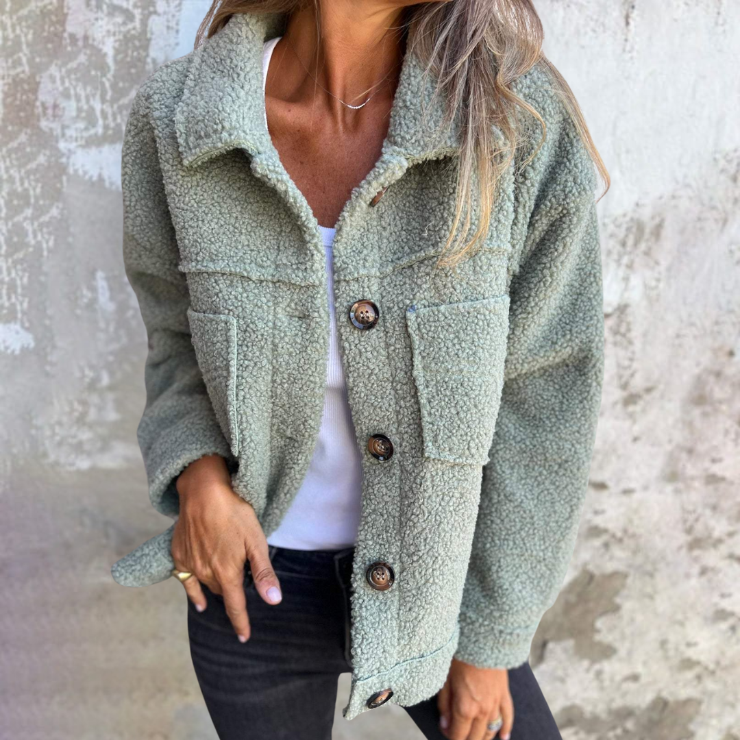 Luna teddyjas dames – Warme teddy coat