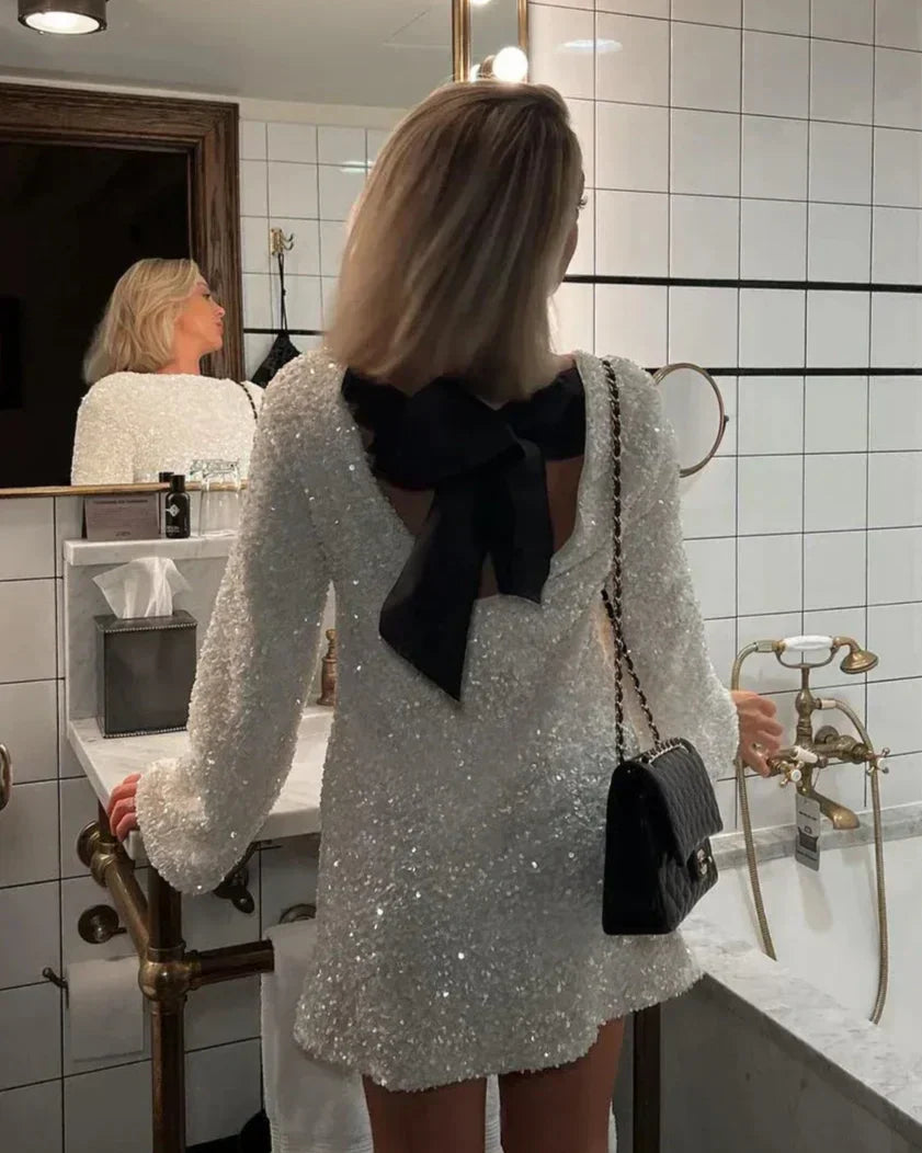 Bloom ™ | Seraphina - Pailletten Strik-jurk